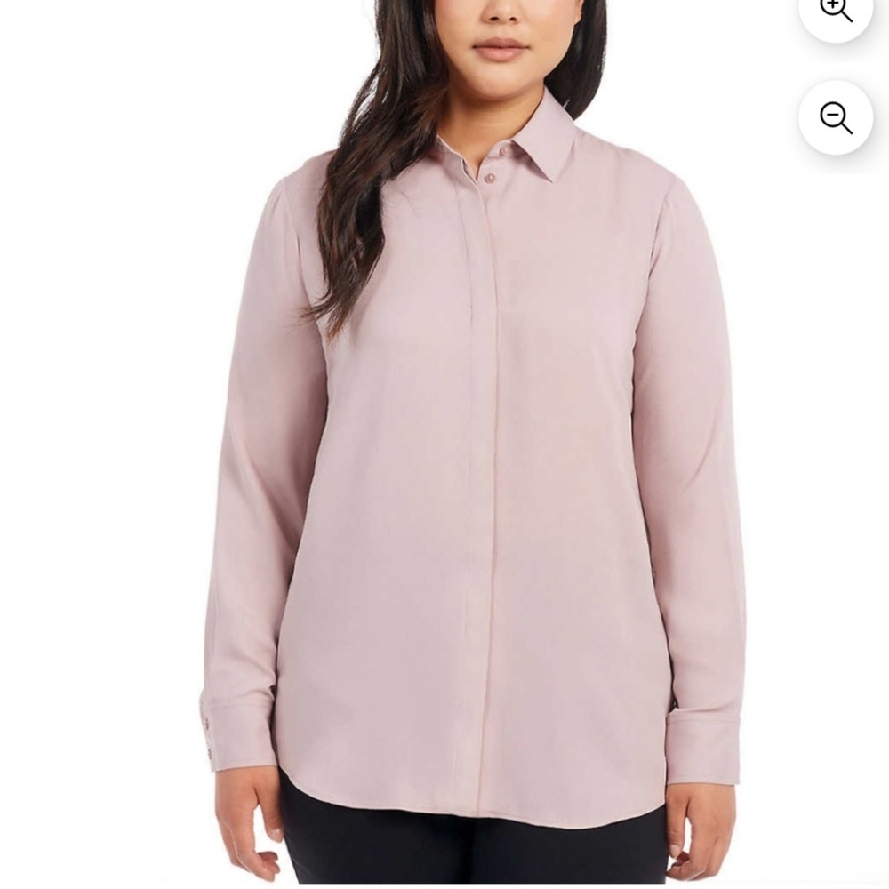 NEW Dahlia Pink Blush blouse top Xl